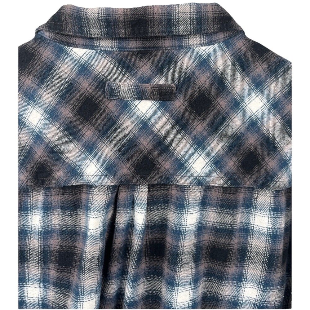 Legendary Whitetails Men's Long Sleeve Blue Plaid Flannel Size XL 100% Cotton - Picture 8 of 8